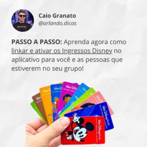 dica ingressos disney tickets agendamento app aplicativo linkar